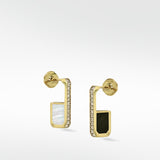 Eclipsis Double Sided Diamond Hoop Earrings