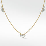 The Triple Floating Diamond Necklace