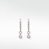 Cherry Blossom Silver Hook Earrings