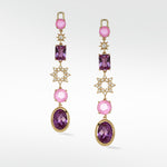 Detachable Diamond Starburst and Sapphire Long Drop with cultured diamonds lab grown diamonds created diamonds lark and berry