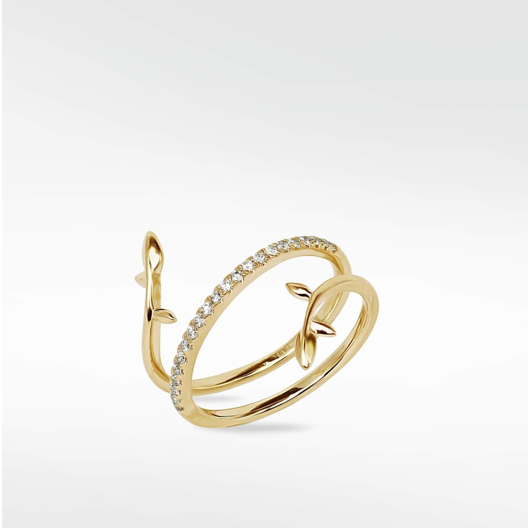 Alicia Diamond Triple Wrap Ring in 14K Gold - Lark and Berry