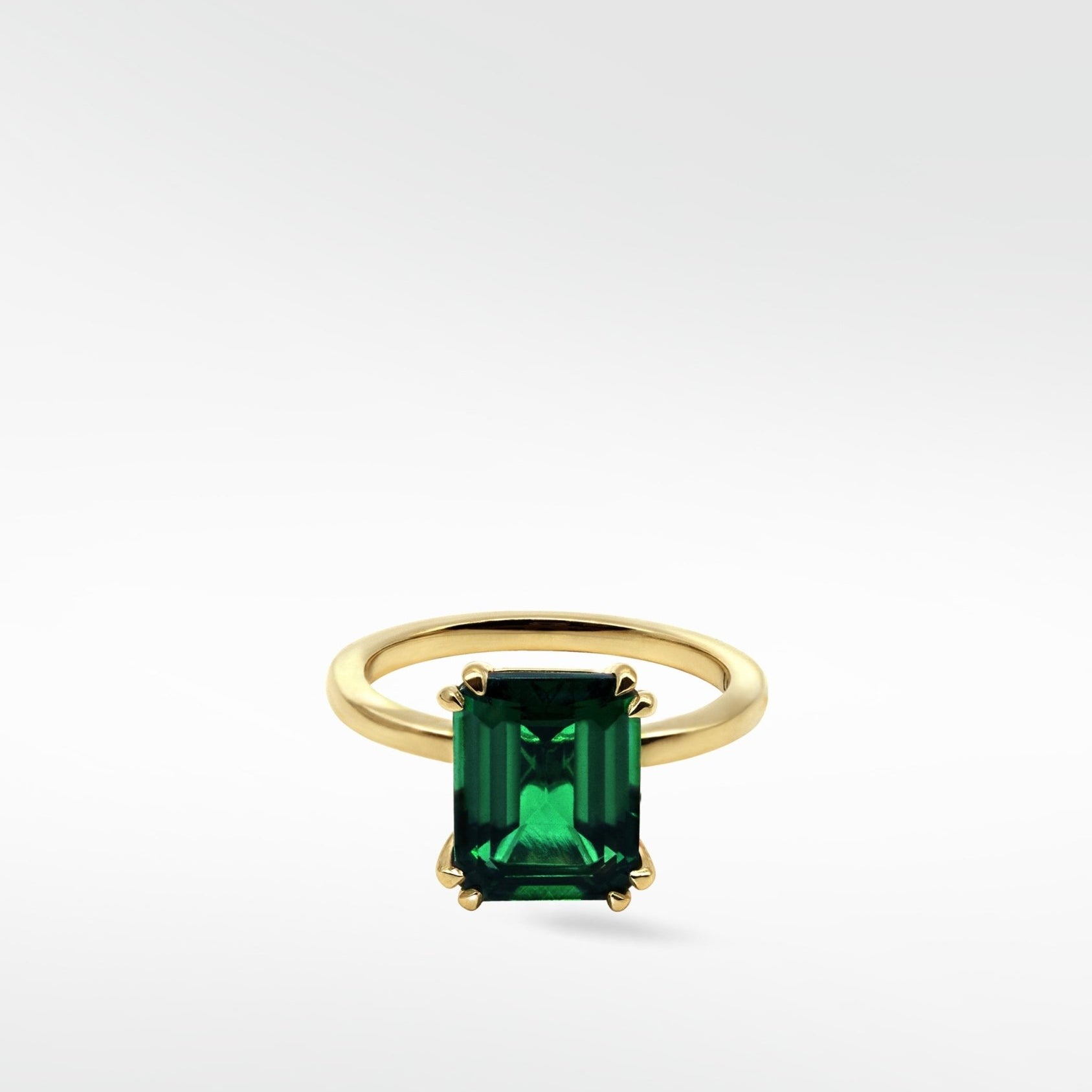 Flora Emerald Octad Cocktail Ring - Lark and Berry