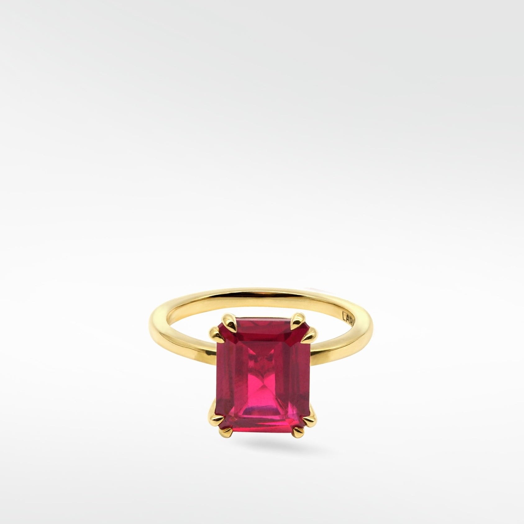 Flora Ruby Octad Cocktail Ring in 18k Yellow Gold - Lark and Berry