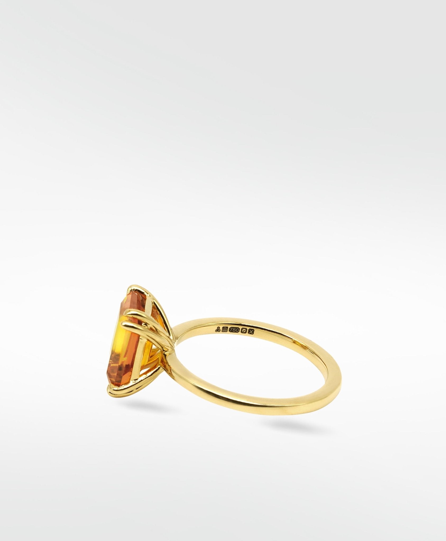 Flora Yellow Sapphire Octad Cocktail Ring - Lark and Berry