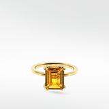 Flora Yellow Sapphire Octad Cocktail Ring - Lark and Berry