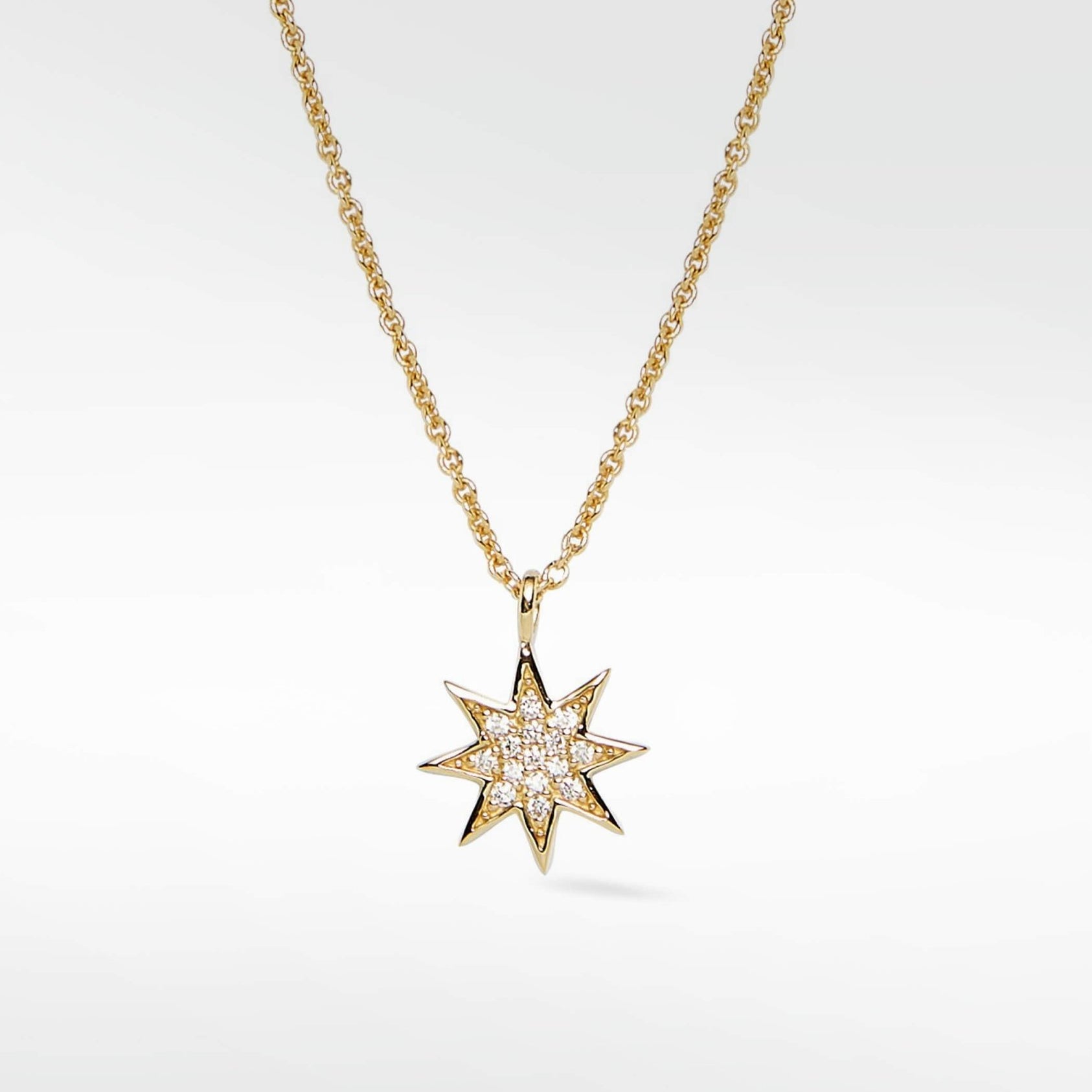 Star Diamond PavŽ Pendant in 14K Gold - Lark and Berry