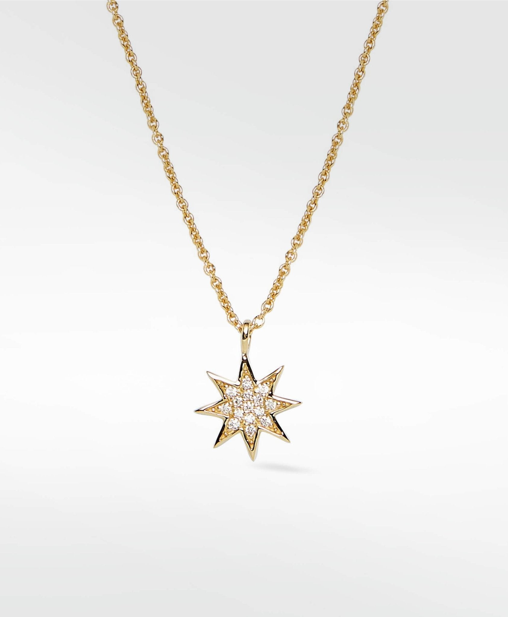 Star Diamond PavŽ Pendant in 14K Gold - Lark and Berry