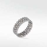 Trinity Double Stackable Diamond Eternity Ring - Lark and Berry