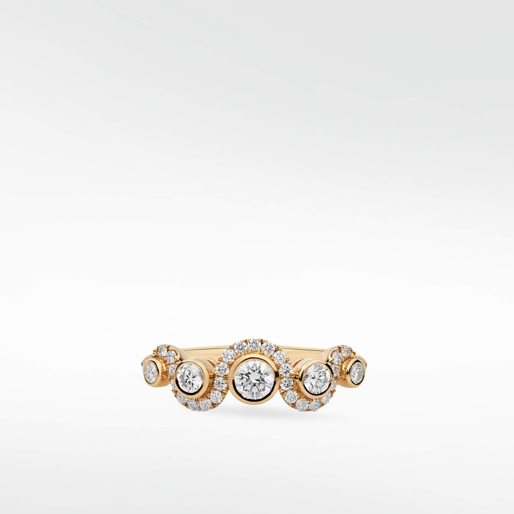 Wave Diamond Ring in 18K Gold - Lark and Berry