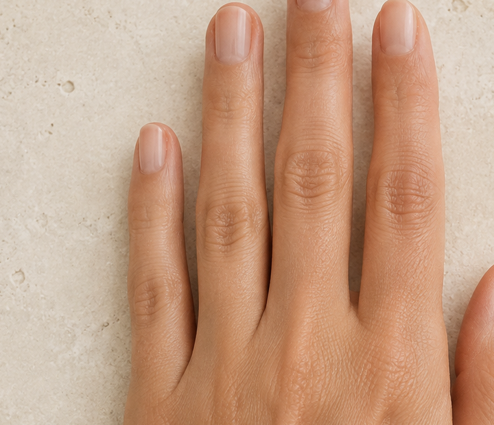 Reference hand for comparing the selected centre-diamond scale