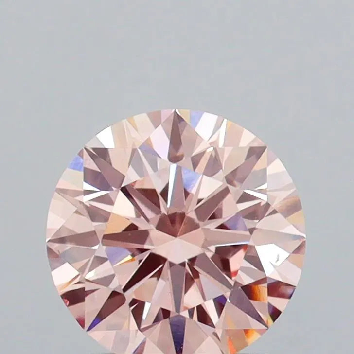 1.04ct Round Lab Grown Diamond (Colour Fancy Pink, Clarity VS1, Cut ID, IGI Certified)