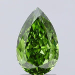 1.25ct Pear Lab Grown Diamond (Colour Fancy Vivid Green, Clarity VVS2, IGI Certified)