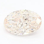 1.39ct Oval Lab Grown Diamond (Colour Fancy Light Pink, Clarity VVS2, IGI Certified)