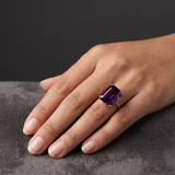 London Bridge Fancy Purple Sapphire Ring