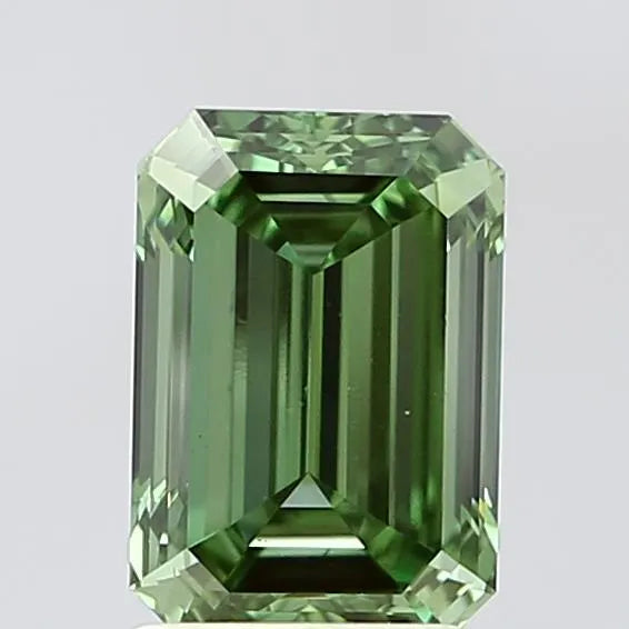 2.00ct Emerald Lab Grown Diamond (Colour Fancy Vivid Green, Clarity VS2, IGI Certified)