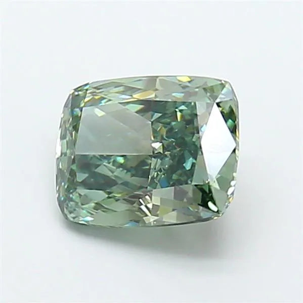 2.01ct Cushion modified Lab Grown Diamond (Colour Fancy Vivid Green, Clarity VVS2, IGI Certified)