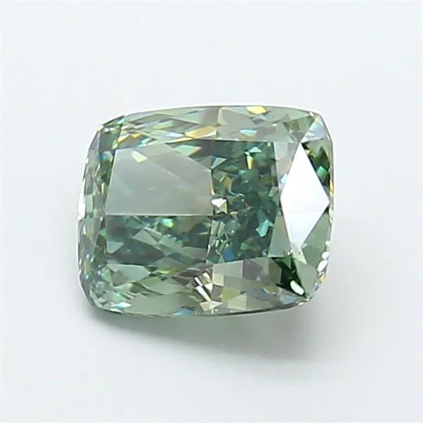 2.01ct Cushion modified Lab Grown Diamond (Colour Fancy Vivid Green, Clarity VVS2, IGI Certified)