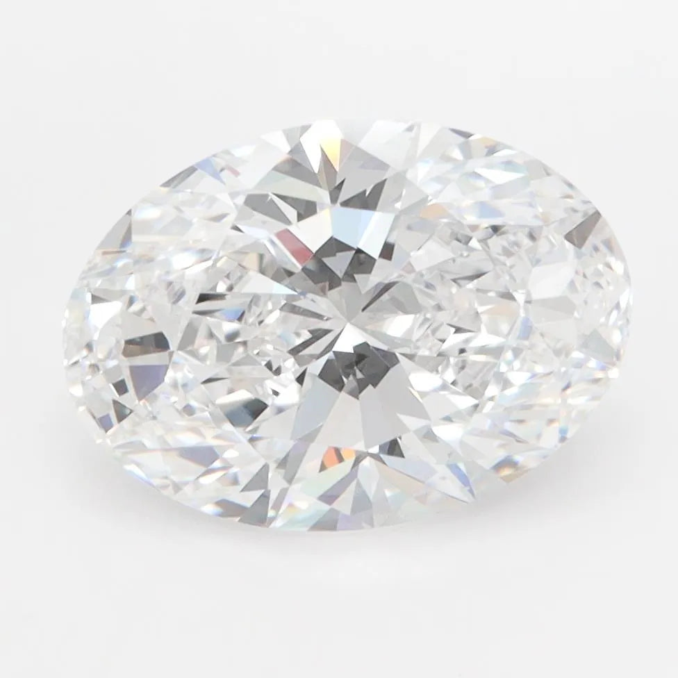 3.00ct Oval Lab Grown Diamond (Colour D, Clarity VVS1, GIA Certified)