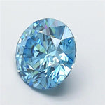 3.20ct Round Lab Grown Diamond (Colour Fancy Vivid Blue, Clarity VS2, Cut ID, IGI Certified)