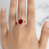 Flora Ruby Octad Cocktail Ring
