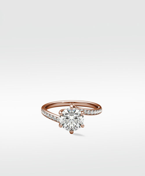 Lime Diamond Engagement Ring