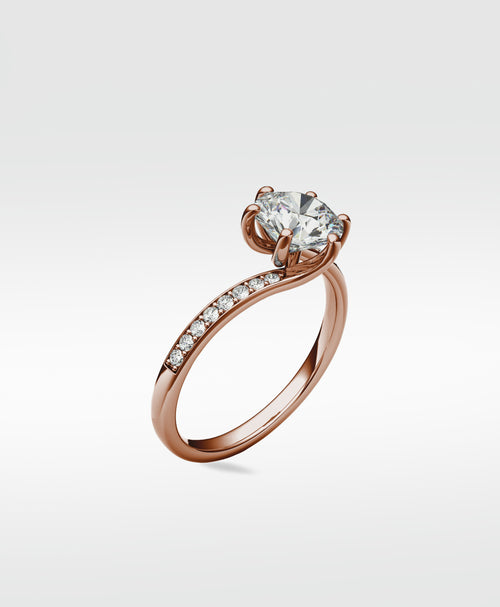 Lime Diamond Engagement Ring