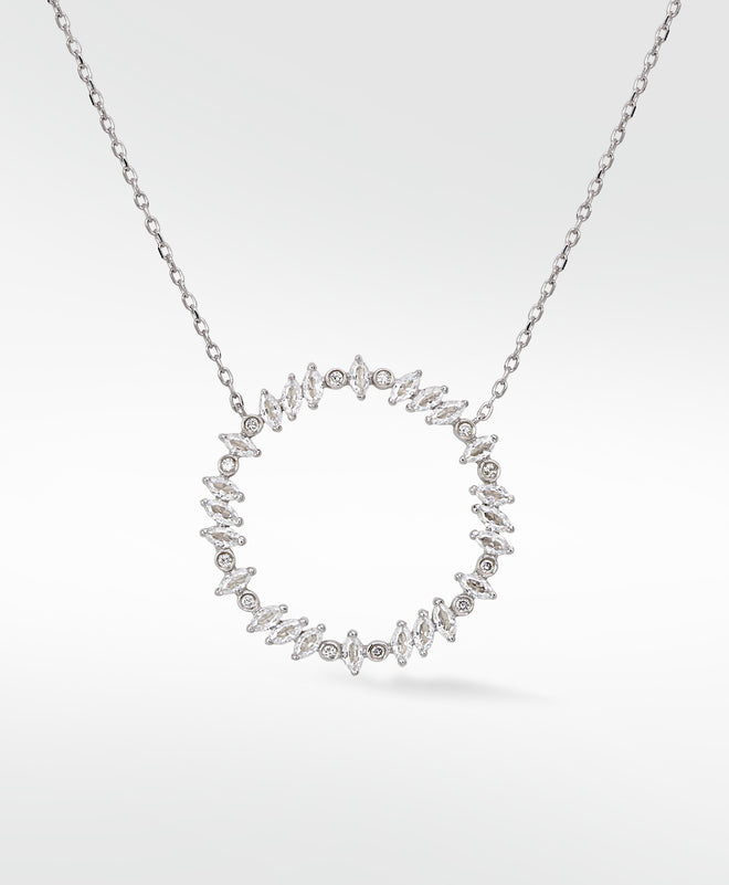 Rainbow Veto White Luz Necklace