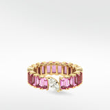 Veto Lux Pink Sapphire Eternity Ring