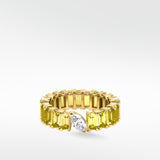 Veto Lux Yellow Sapphire Eternity Ring