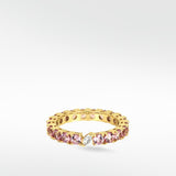 Veto Lux Brilliant Pink Sapphire Eternity Ring