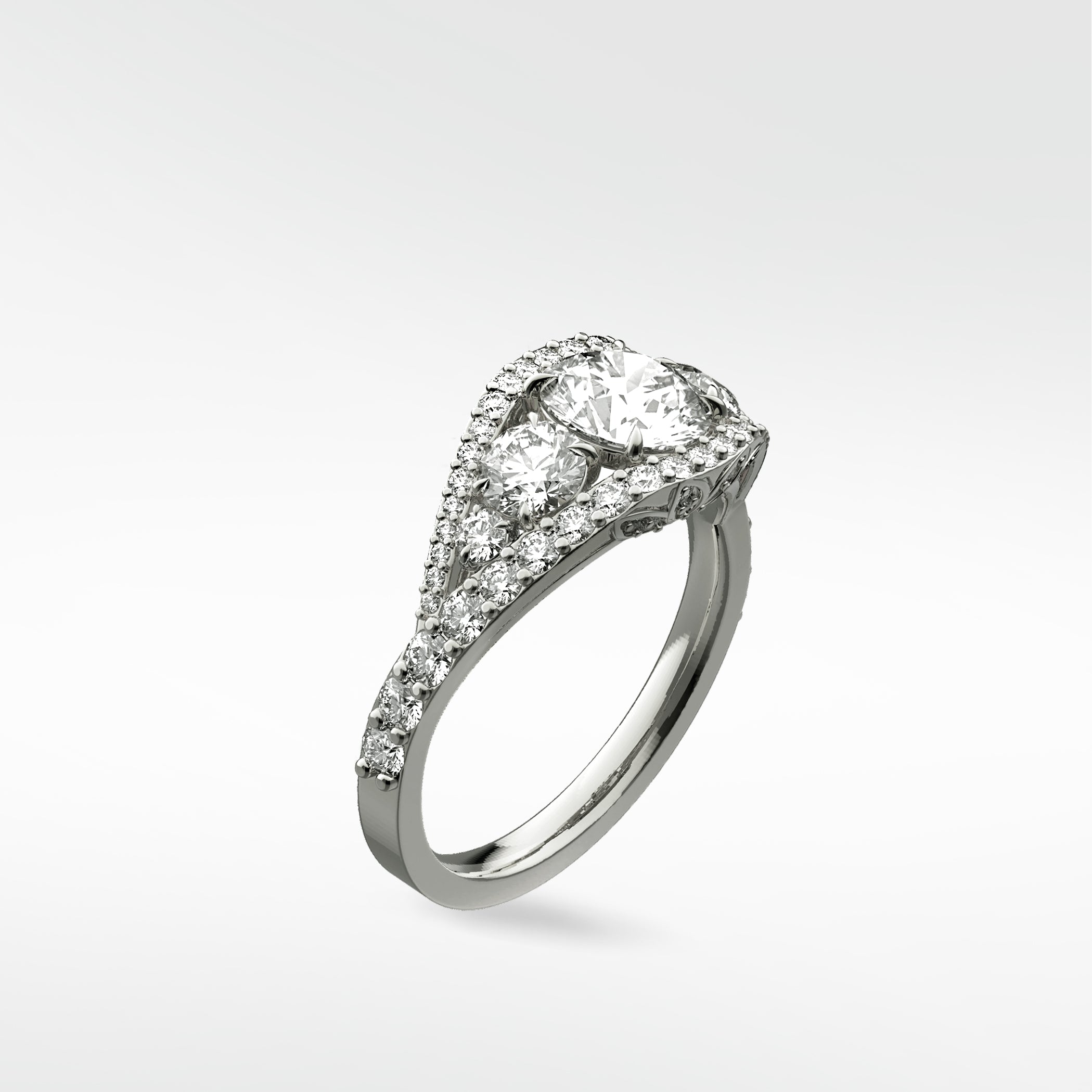 Torreya Diamond Engagement Ring