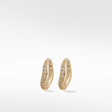 Dune Organic Medium Brushed Hoop Earrings