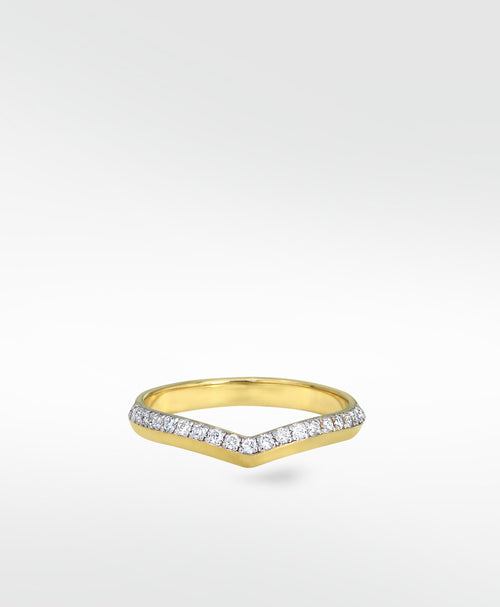 Horizon Wishbone Diamond Ring