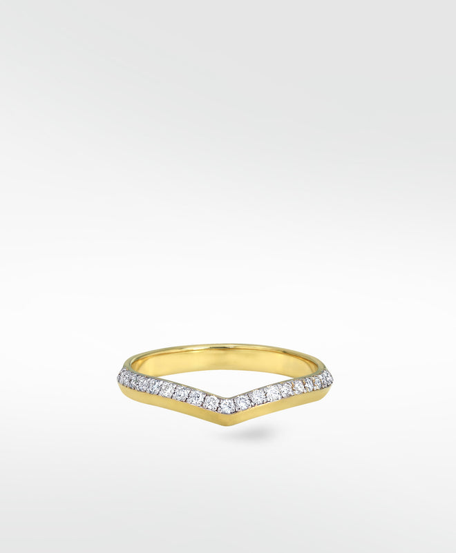 Horizon Wishbone Diamond Ring