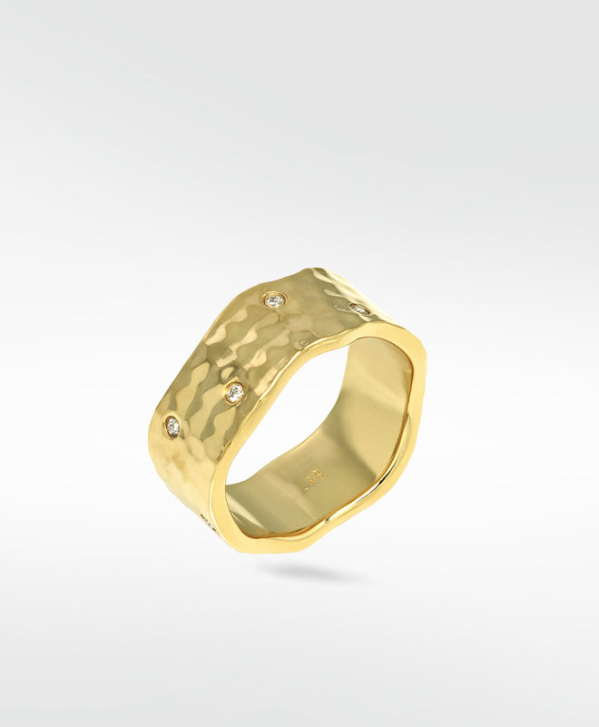 Palm Formed Statement Diamond Ring
