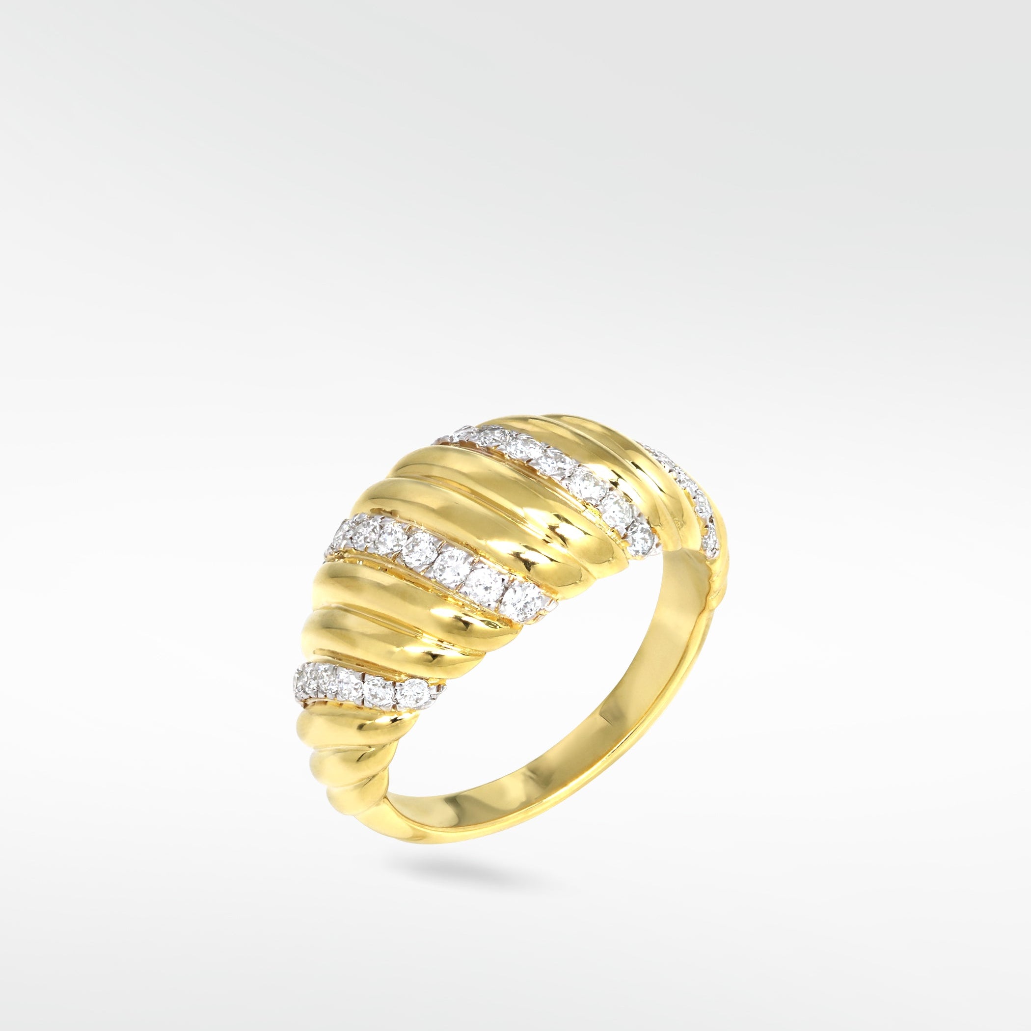 Palm Diamond Arciform Ring