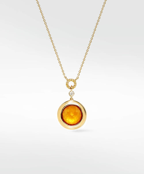 Dune Sapphire Sun Necklace