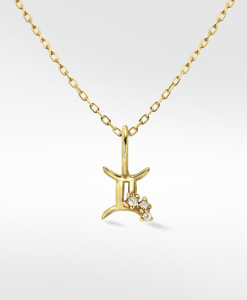 Gemini Gold Pendant
