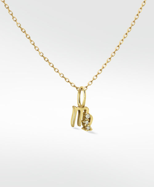 Virgo Gold Pendant