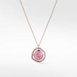 Sapphire pendant with cultured diamonds lab grown diamonds created diamonds lark and berry