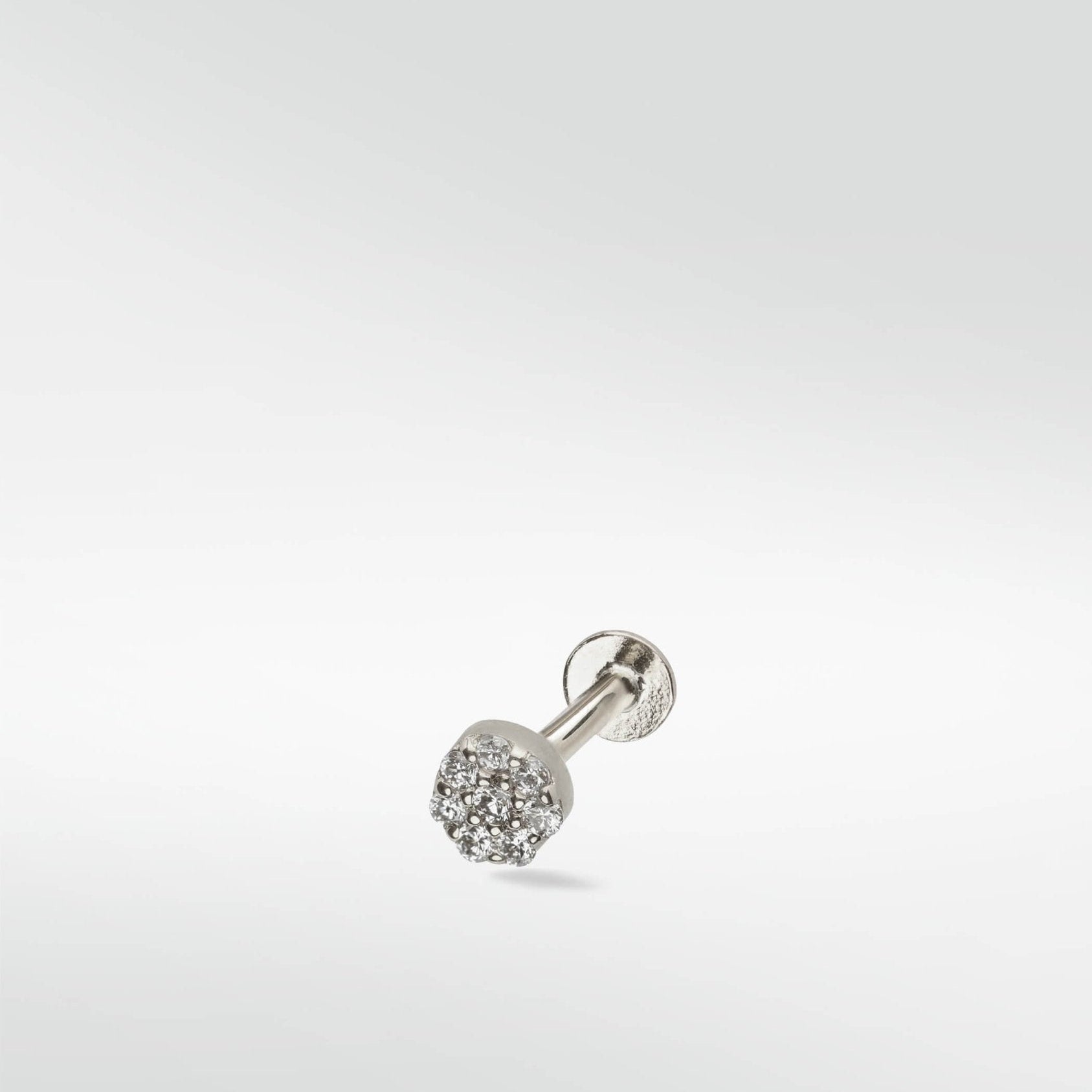 Halo Mini Full Diamond Stud Earring