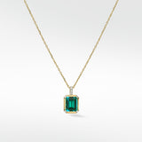 Nexus Emerald and Diamond Pendant
