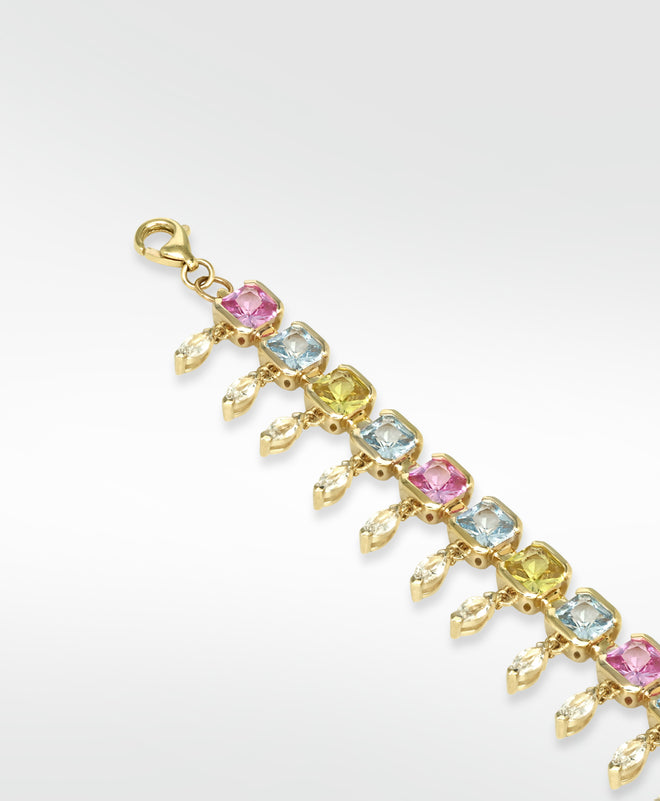 Full Blossom Sapphire Bracelet