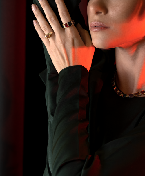 Golden Sapphire Ring