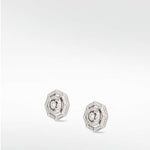 Aerides Diamond Stud Earrings in Solid 18K Gold - Lark and Berry