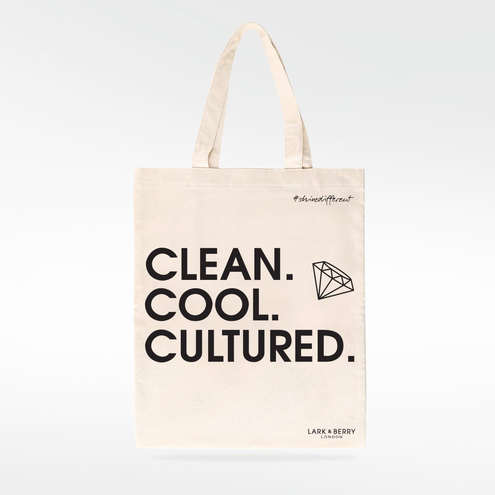 Clean Cool Cultured / Shine Different Tote Bag - Lark and Berry
