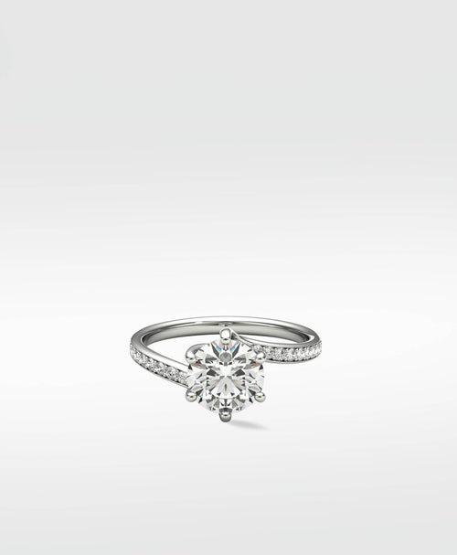 Diamond Lime Engagement Ring - Lark and Berry