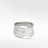 Dune Diamond Band in Solid 14K White Gold - Lark and Berry