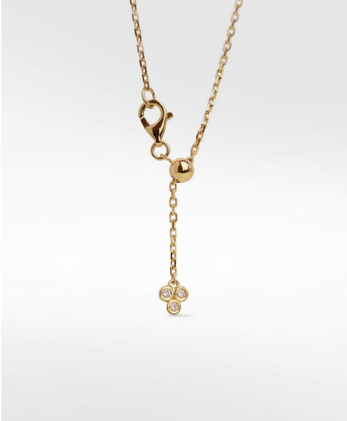 Dune Diamond Pendant in Solid 14K Yellow Gold - Lark and Berry
