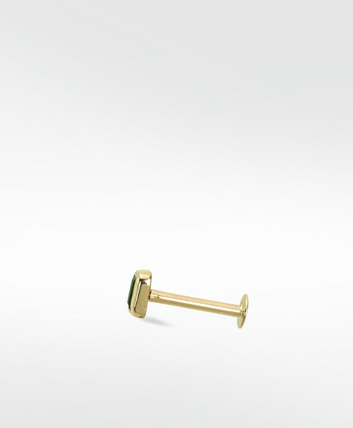 Sapphire Baguette Stud Earring